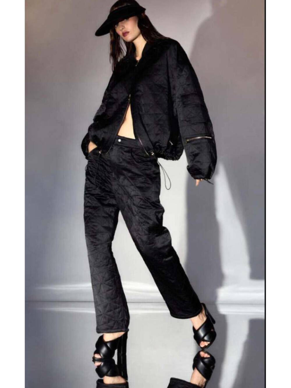 Cynthia Rowley Collection Quilted Horseshoe Pants, Large, $375 NWT #2472